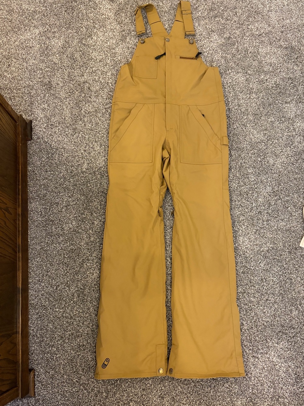 Women’s Caramel Brown Bib Ski Pants